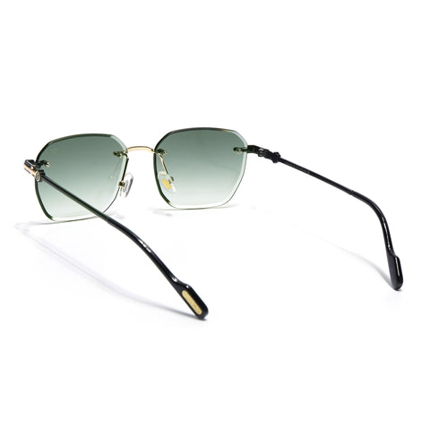 Tiger | Rimless Sunglasses (Green & Clear Lens) |  MG6612