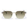 Tiger | Rimless Sunglasses (Olive & Clear Lens) |  MG6613
