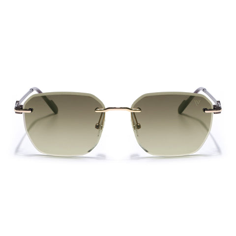 Tiger | Rimless Sunglasses (Olive & Clear Lens) |  MG6613