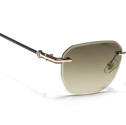 Tiger | Rimless Sunglasses (Olive & Clear Lens) |  MG6613