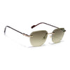 Tiger | Rimless Sunglasses (Olive & Clear Lens) |  MG6613