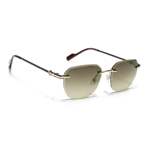 Tiger | Rimless Sunglasses (Olive & Clear Lens) |  MG6613