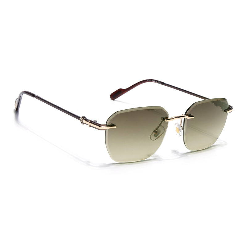 Tiger | Rimless Sunglasses (Olive & Clear Lens) |  MG6613