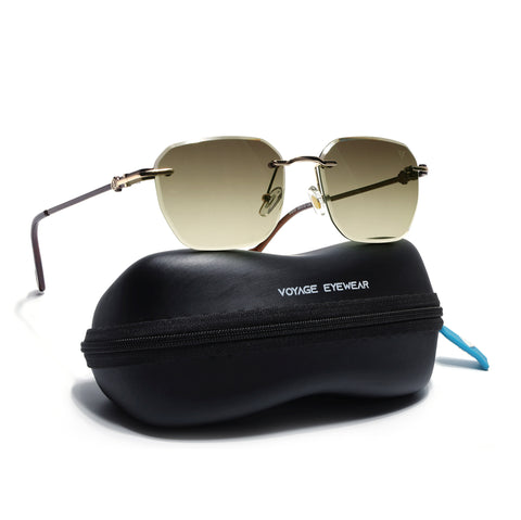 Tiger | Rimless Sunglasses (Olive & Clear Lens) |  MG6613