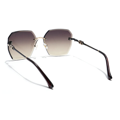 Oversize Sunglasses (Olive Lens | Rimless Frame - MG6023)