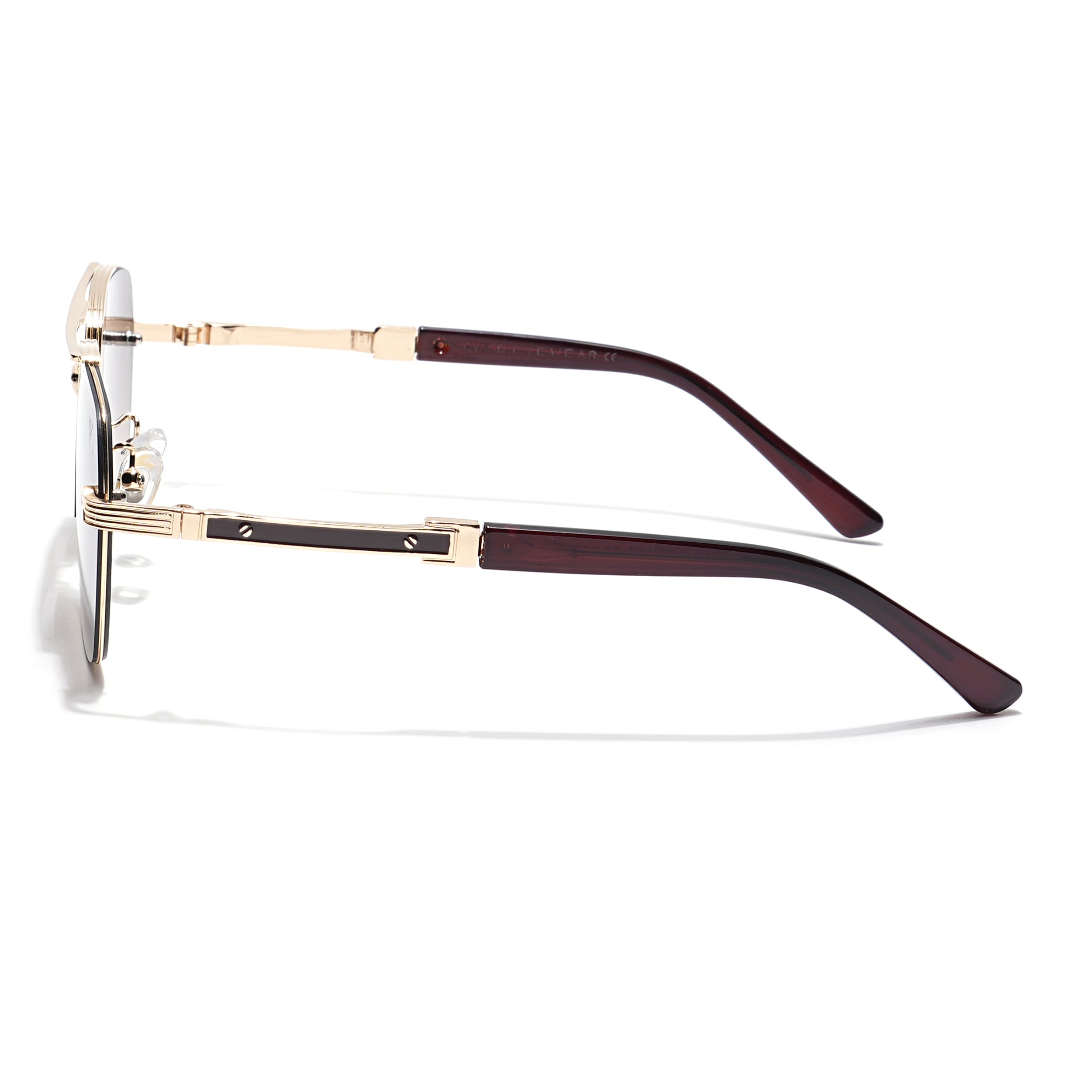 Wayfarer Sunglasses (Olive & Clear Lens | Golden Frame - MG6029)