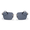Evoke | Grey Rimless Sunglasses  | Golden & Black Frame - MG7169