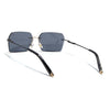 Evoke | Grey Rimless Sunglasses  | Golden & Black Frame - MG7169