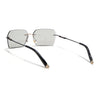 Evoke | Transparent Grey Rimless Sunglasses | Golden & Black Frame - MG7170