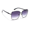 Square Sunglasses (Grey & Clear Lens | Black Frame - MG6002)
