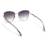 Cateye Sunglasses (Green & Clear Lens | Golden & Green Frame - MG5999)