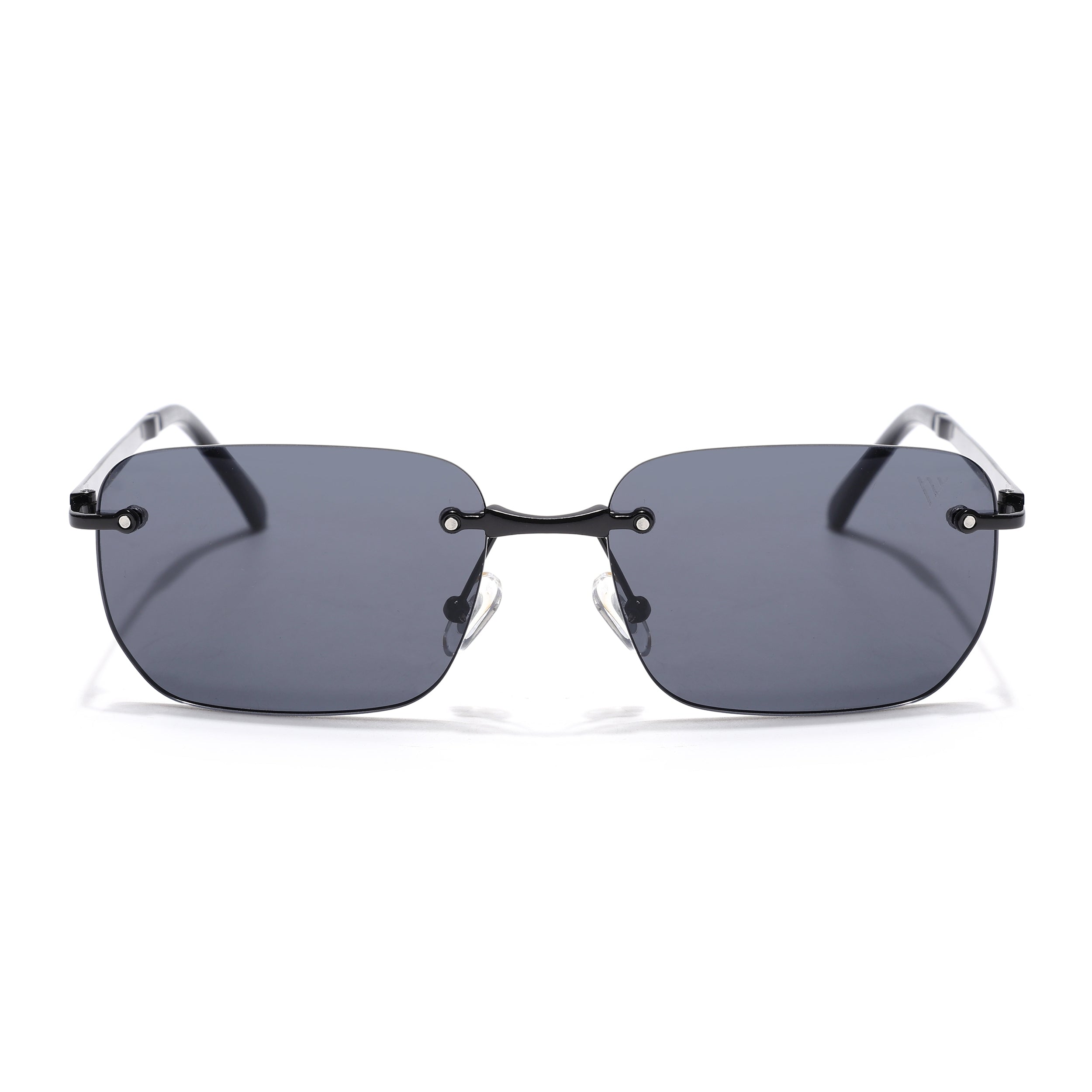 Rayn | Black Rimless Sunglasses | Black Frame - MG7601