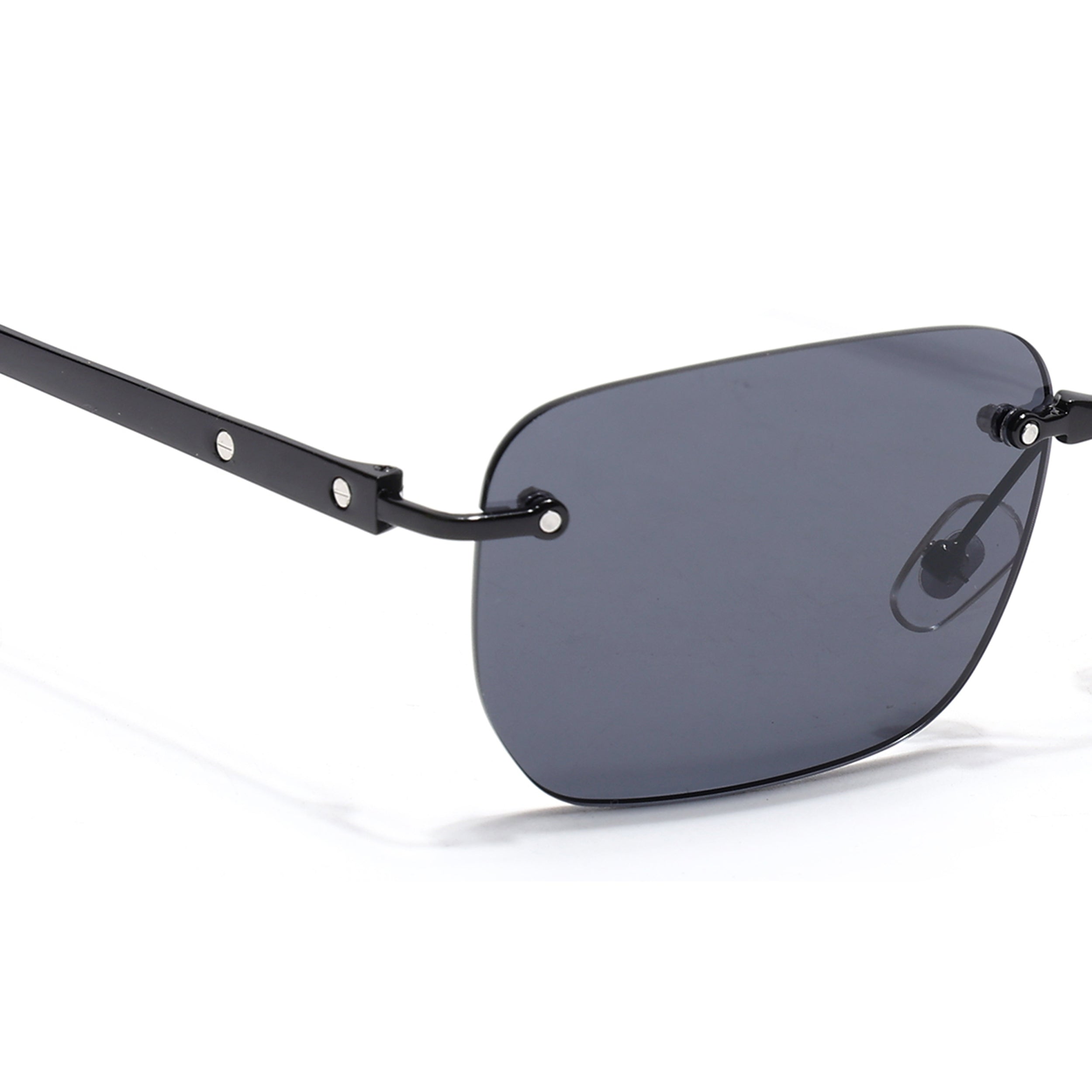 Rayn | Black Rimless Sunglasses | Black Frame - MG7601