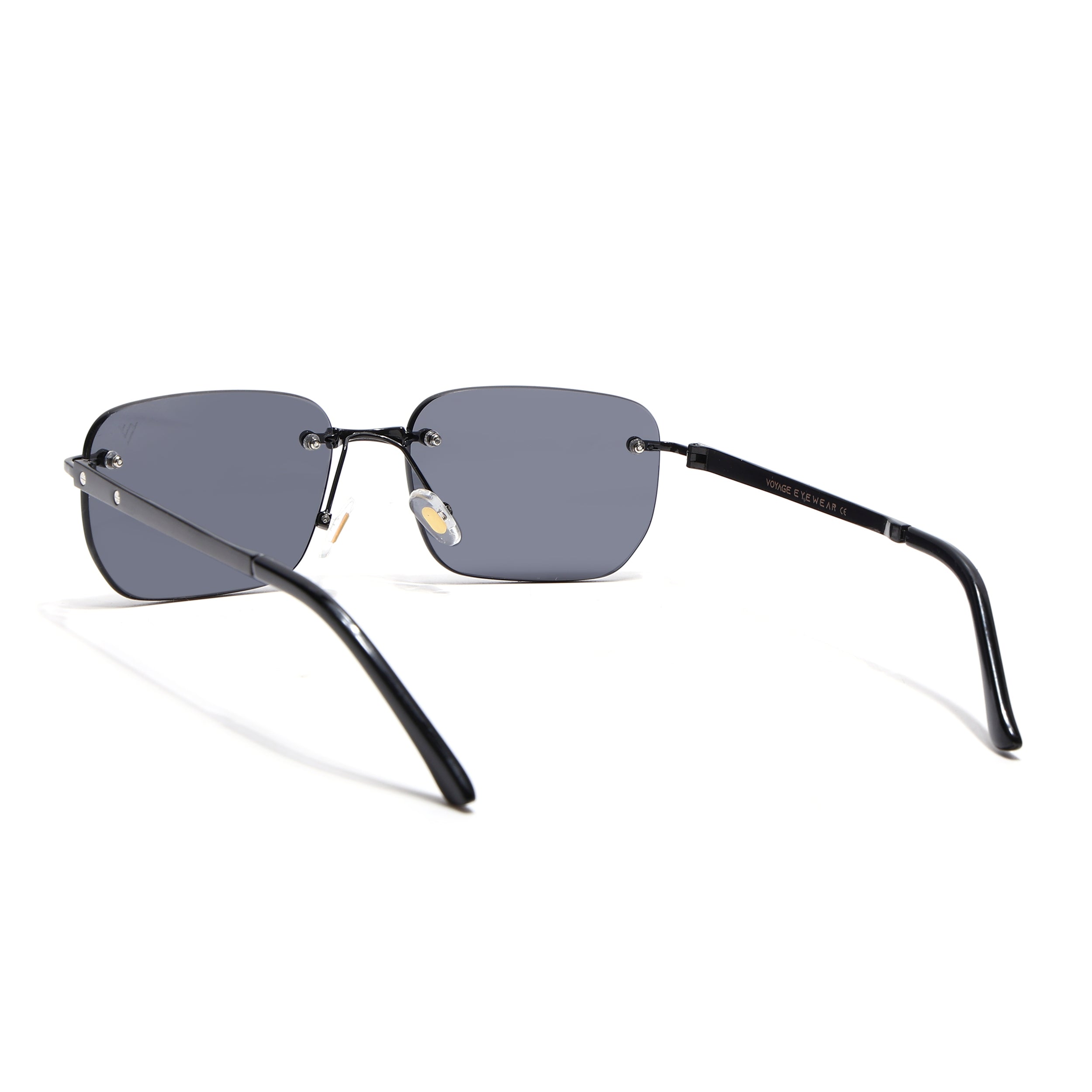 Rayn | Black Rimless Sunglasses | Black Frame - MG7601