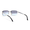 Rayn | Grey & Clear Rimless Sunglasses | Silver Frame - MG7602