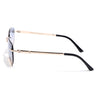 Rayn | Blue & Brown Rimless Sunglasses | Golden Frame - MG7605