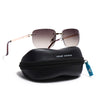 Rayn | Brown & Clear Rimless Sunglasses | Golden Frame - MG7606