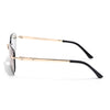 Rayn | Light Black Rimless Sunglasses | Golden Frame - MG7607