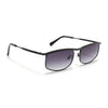 Rectangle Sunglasses for Men & Women (Black & Clear Lens | Black Frame - MG6901)