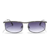 Rectangle Sunglasses for Men & Women (Grey & Clear Lens | Grey Frame - MG6902)