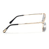 Rectangle Sunglasses for Men & Women (Black Lens | Golden Frame - MG6904)