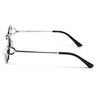 Stud | Grey & Clear Rimless Sunglasses | Silver Frame - MG7524