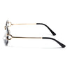 Stud | Black Rimless Sunglasses | Golden Frame - MG7525