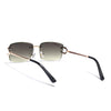 Stud | Olive & Clear Rimless Sunglasses  | Golden Frame - MG7527