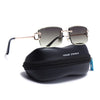 Stud | Olive & Clear Rimless Sunglasses  | Golden Frame - MG7527