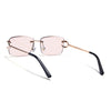 Stud | Smoke Rose Rimless Sunglasses | Golden Frame - MG7528