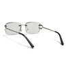Stud | Smoke Grey Rimless Sunglasses | Silver Frame - MG7529