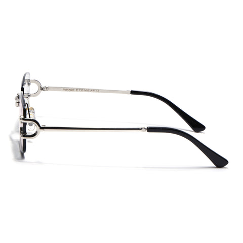 Stud | Smoke Grey Rimless Sunglasses | Silver Frame - MG7529
