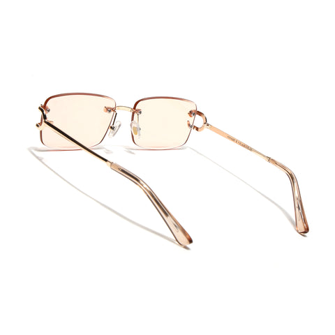 Rimless Sunglasses (Light Brown Lens | Golden Frame - MG9120)