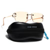 Rimless Sunglasses (Light Brown Lens | Golden Frame - MG9120)