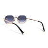 Facet | Grey & Clear Hexagonal Sunglasses | Golden Frame - MG7511