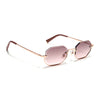 Facet | Pink & Clear Hexagonal Sunglasses | Golden Frame - MG7514