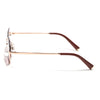 Facet | Pink & Clear Hexagonal Sunglasses | Golden Frame - MG7514