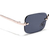 Dax | Black Rimless Sunglasses | Golden Frame - MG8168