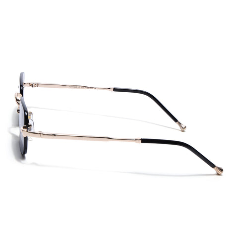 Dax | Black Rimless Sunglasses | Golden Frame - MG8168