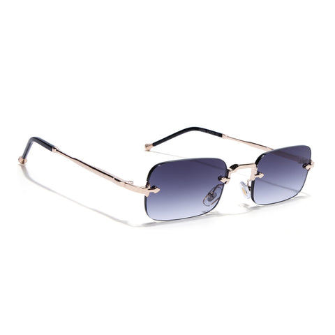 Dax | Violet Rimless Sunglasses | Golden Frame - MG8169