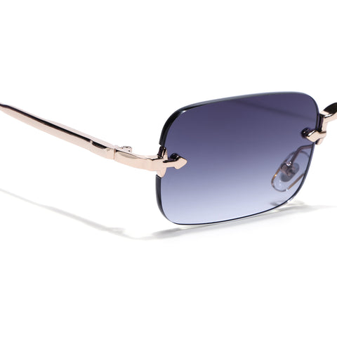 Dax | Violet Rimless Sunglasses | Golden Frame - MG8169