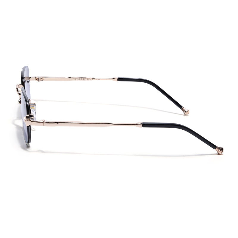 Dax | Violet Rimless Sunglasses | Golden Frame - MG8169