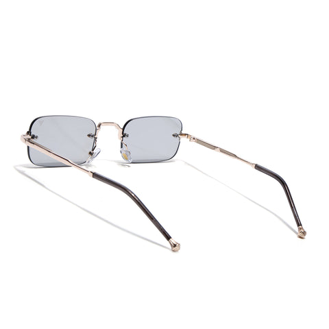 Dax | Smoke Grey Rimless Sunglasses | Golden Frame - MG8170