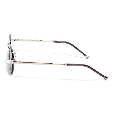 Dax | Smoke Grey Rimless Sunglasses | Golden Frame - MG8170
