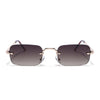 Dax | Brown Rimless Sunglasses | Golden Frame - MG8171