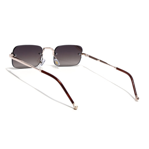 Dax | Brown Rimless Sunglasses | Golden Frame - MG8171