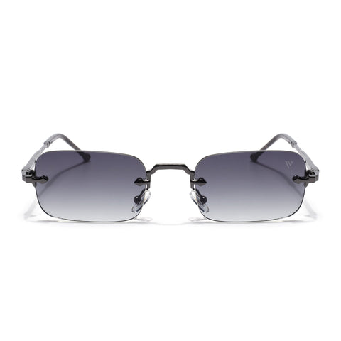 Dax | Shadow Black Rimless Sunglasses | Grey Frame - MG8172