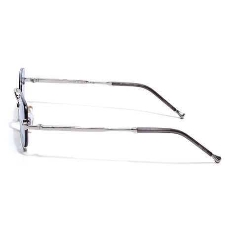 Dax | Sapphire Blue Rimless Sunglasses | Silver Frame - MG8173