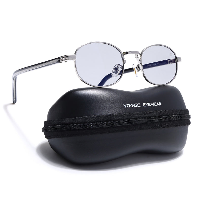 Charli  | Light Black Oval Sunglasses | Silver Frame - MG7653