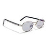 Charli  | Light Black Oval Sunglasses | Silver Frame - MG7653
